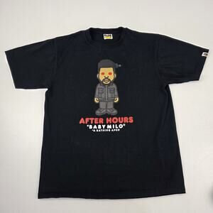 Bape Baby Milo After Hours Tee X The Weekend Shirt Mens Sz XL Double Sided